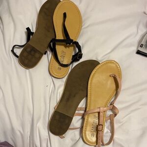 Amazon Black and Tan Women's Sandals